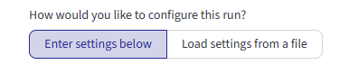 Configuration method select